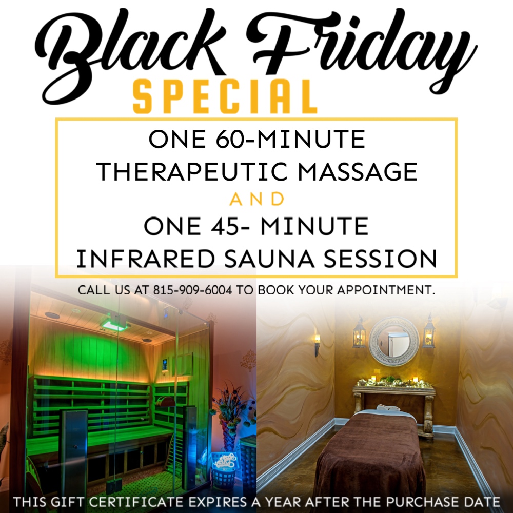 Black Friday Special 60minute Therapeutic Massage and a 45minute
