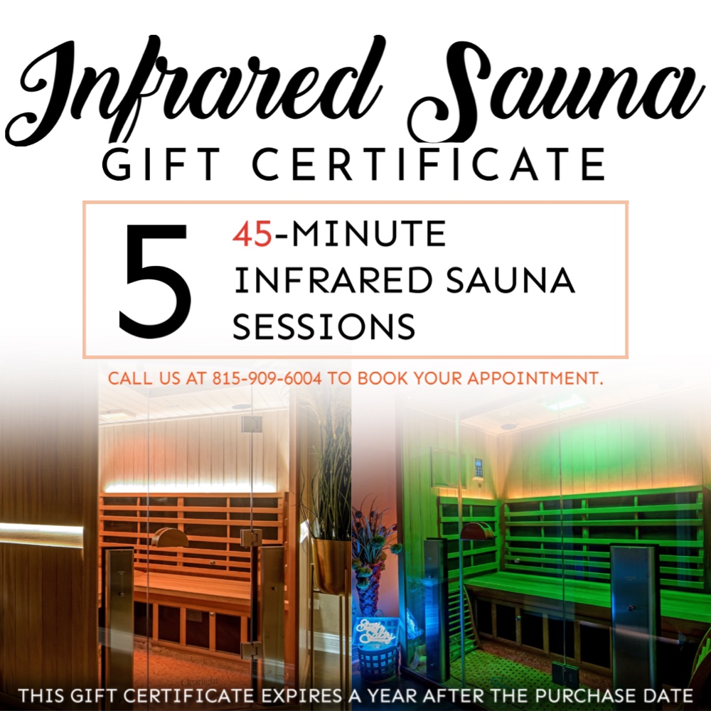 Special 5 Sessions 45minute Infrared Full Spectrum Sauna ONLY 130